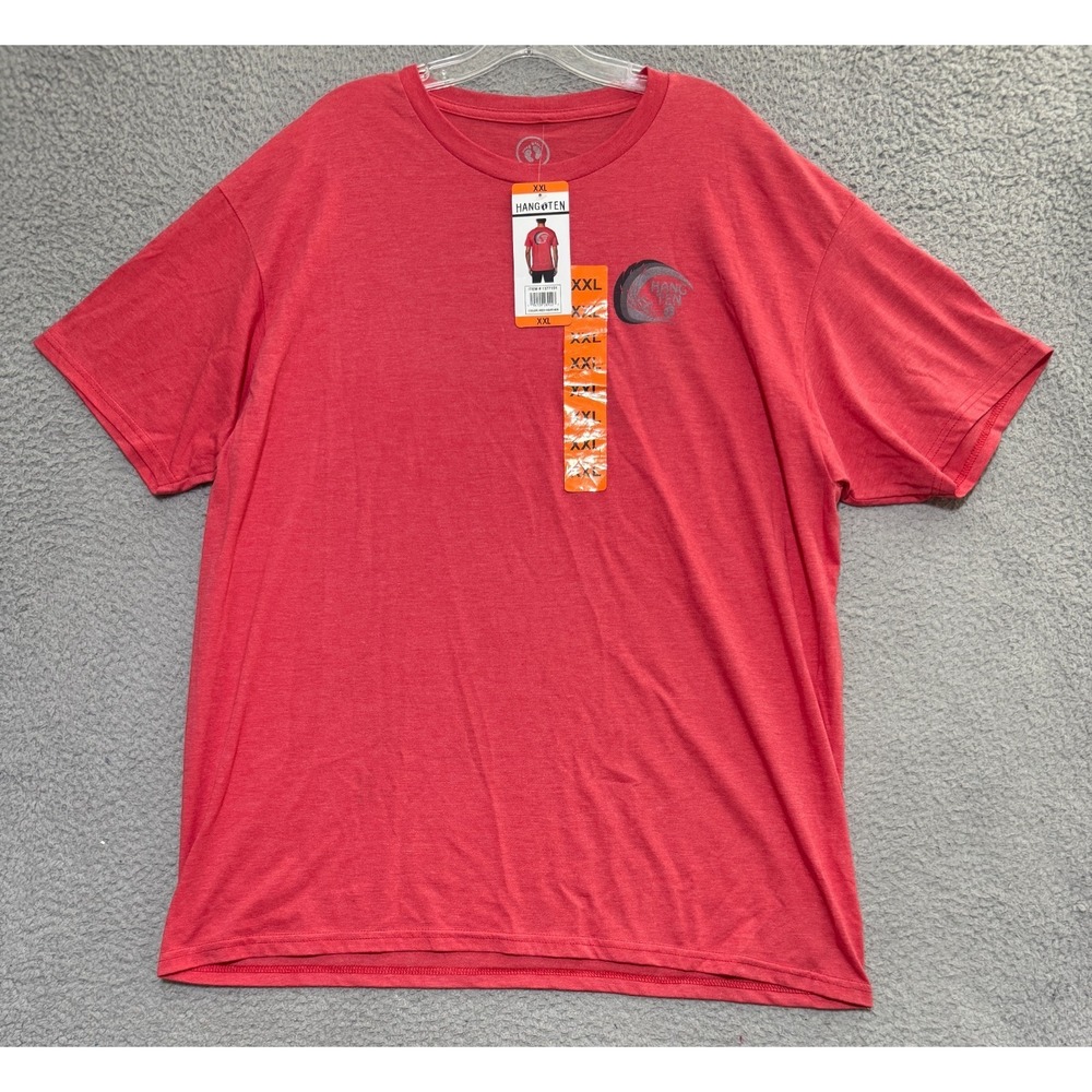 NEW‎ Hang Ten Graphic Tee Red Heather Mens 2XL